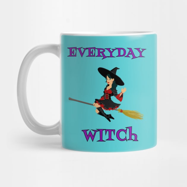 Everyday Witch Happy Halloween Wiccan Mystery Magic by klimentina